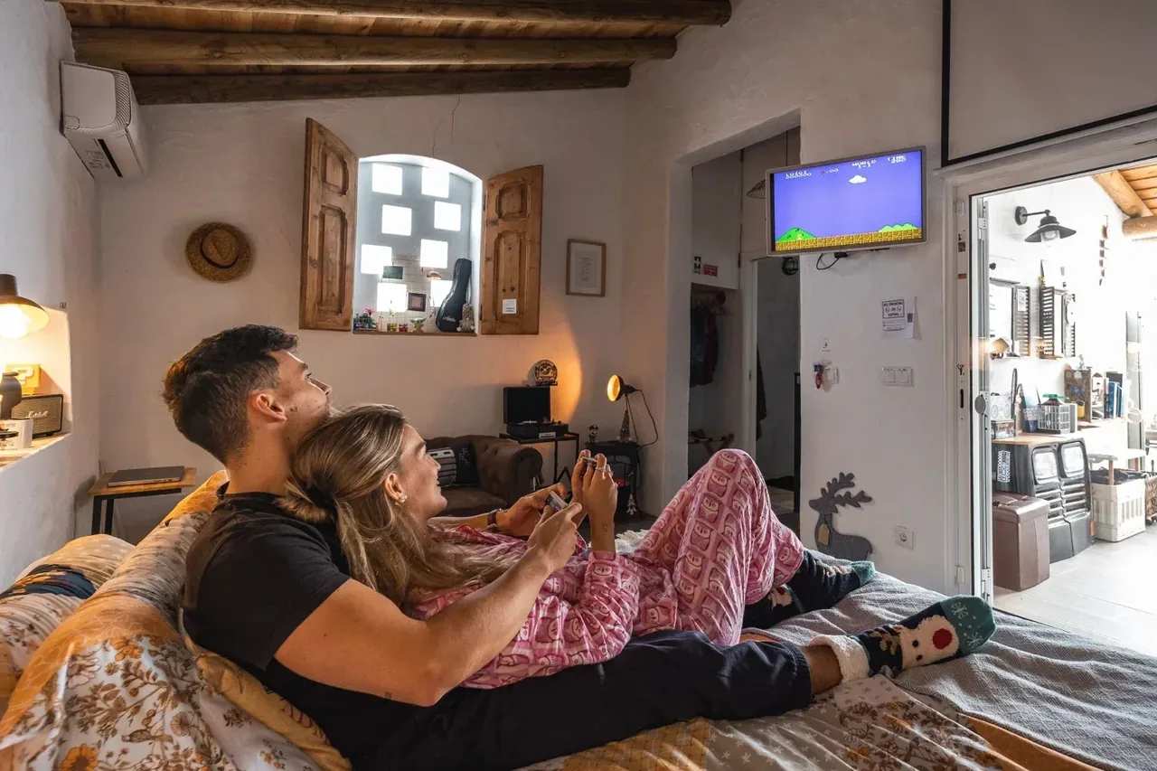 Cosy couple retreat interior at Alentejo Zen BnB