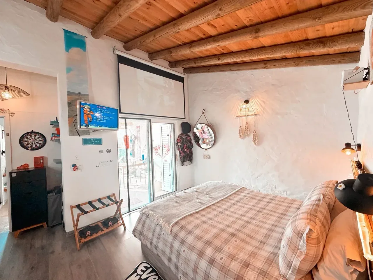 Bedroom and private suite interior at Alentejo Zen BnB
