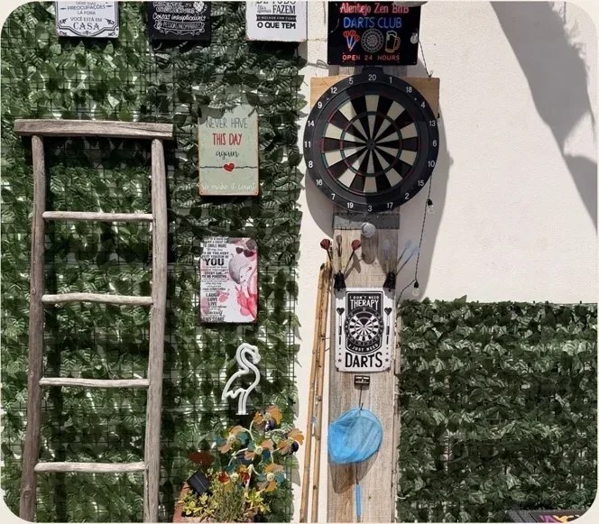 Alentejo Zen BnB darts corner and games area